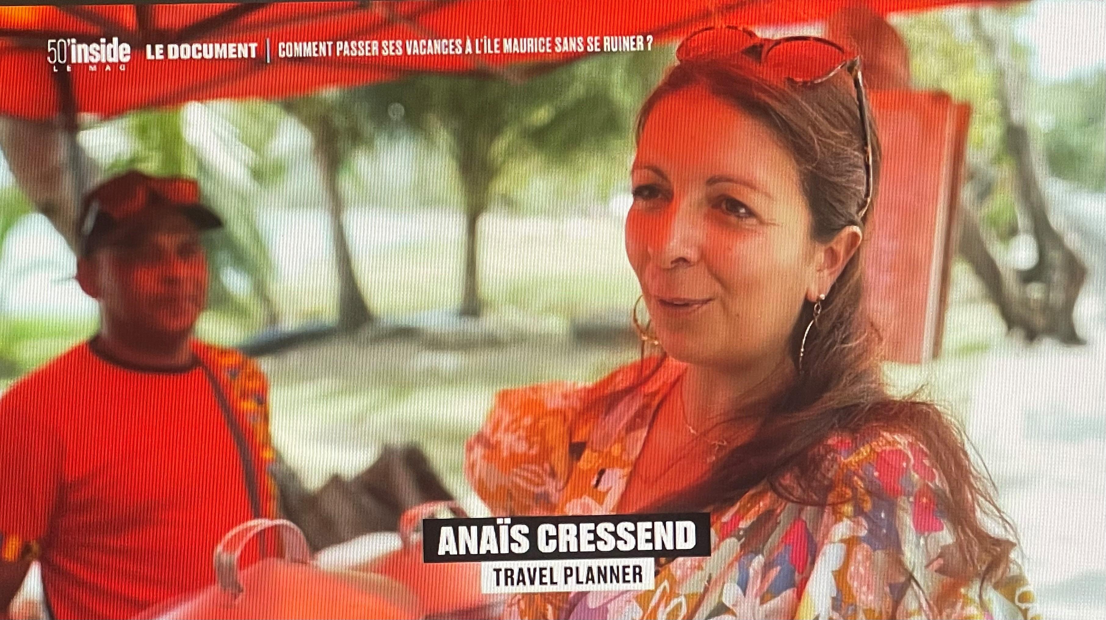 Image principale de la page Anaïs Cressend, Travel Planner Vialala dans 50' Inside sur TF1